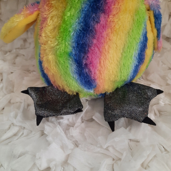 Lumo Stars Stripe the Owl NWT Rainbow Glitter Feet - Picture 3 of 9